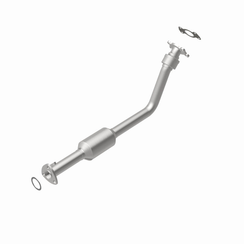 MagnaFlow 23130 hm grade direct-fit catalytic converter, rear view of the turntable spin