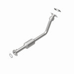 MagnaFlow 23130 hm grade direct-fit catalytic converter, rear view of the turntable spin