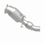 MagnaFlow 52266 oem grade direct-fit catalytic converter, side view of the turntable spin