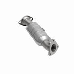 MagnaFlow 49261 oem grade direct-fit catalytic converter, rear three-quarter view of the turntable spin