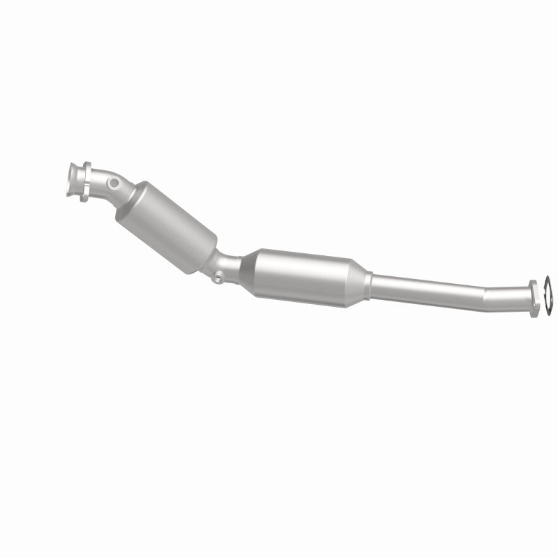 MagnaFlow 5411011 carb direct-fit catalytic converter, side view of the turntable spin