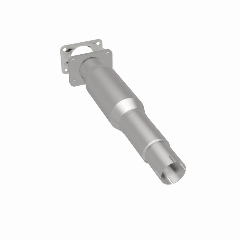 MagnaFlow 24204 hm grade direct-fit catalytic converter, rear three-quarter view of the turntable spin