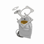 MagnaFlow 23649 epa direct-fit catalytic converter, front three-quarter view of the turntable spin
