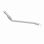 MagnaFlow 5451098 carb direct-fit catalytic converter, side view of the turntable spin