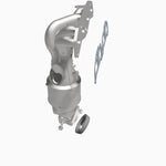 MagnaFlow 452019 carb manifold converter, opposite side view of the turntable spin