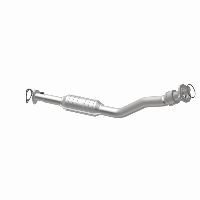 MagnaFlow 51996 oem grade direct-fit catalytic converter, opposite rear three-quarter view of the turntable spin