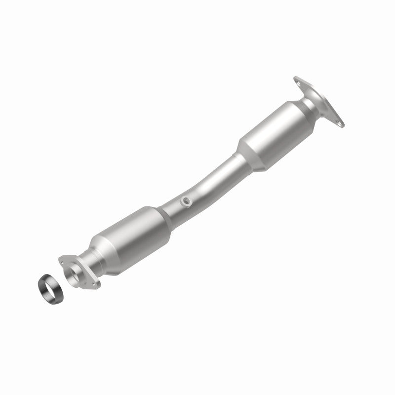 MagnaFlow 551753 carb direct-fit catalytic converter, rear view of the turntable spin