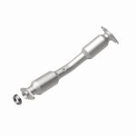 MagnaFlow 551753 carb direct-fit catalytic converter, rear view of the turntable spin