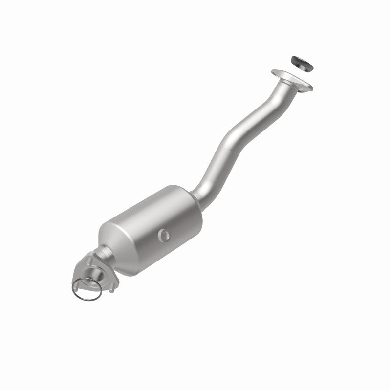 MagnaFlow 5461768 carb direct-fit catalytic converter, rear view of the turntable spin