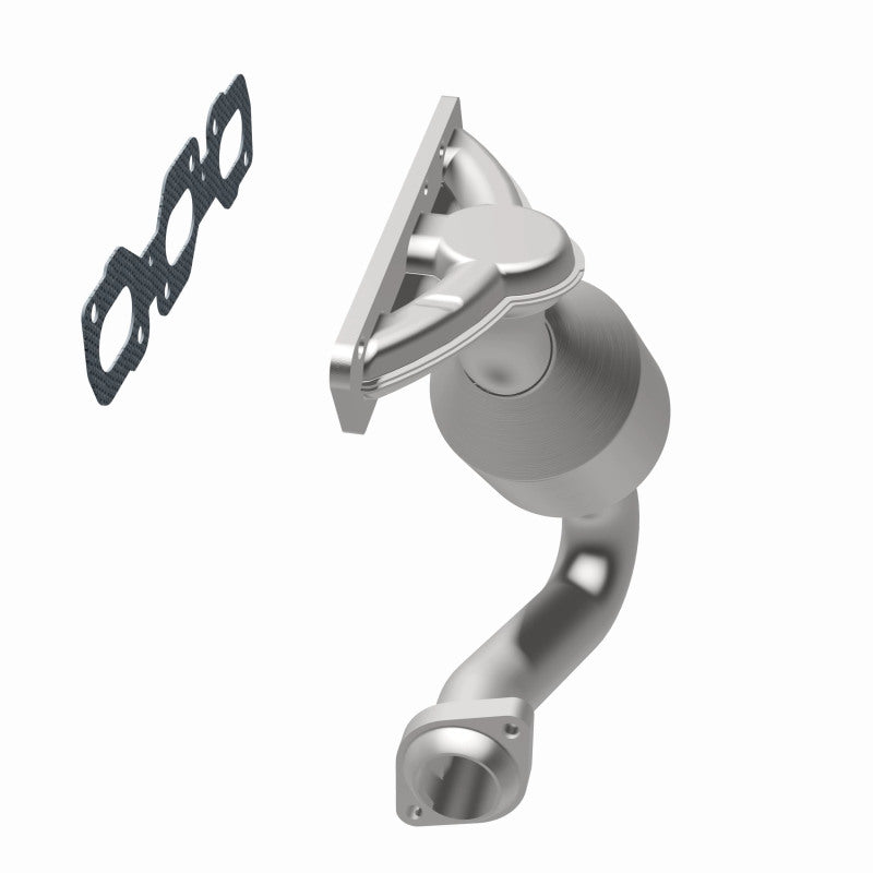 MagnaFlow 50646 hm grade manifold converter, opposite rear three-quarter view of the turntable spin