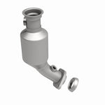 MagnaFlow 458051 carb direct-fit catalytic converter, side view of the turntable spin