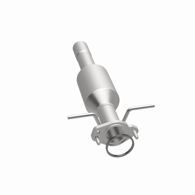 MagnaFlow 5571196 carb direct-fit catalytic converter, opposite side view of the turntable spin
