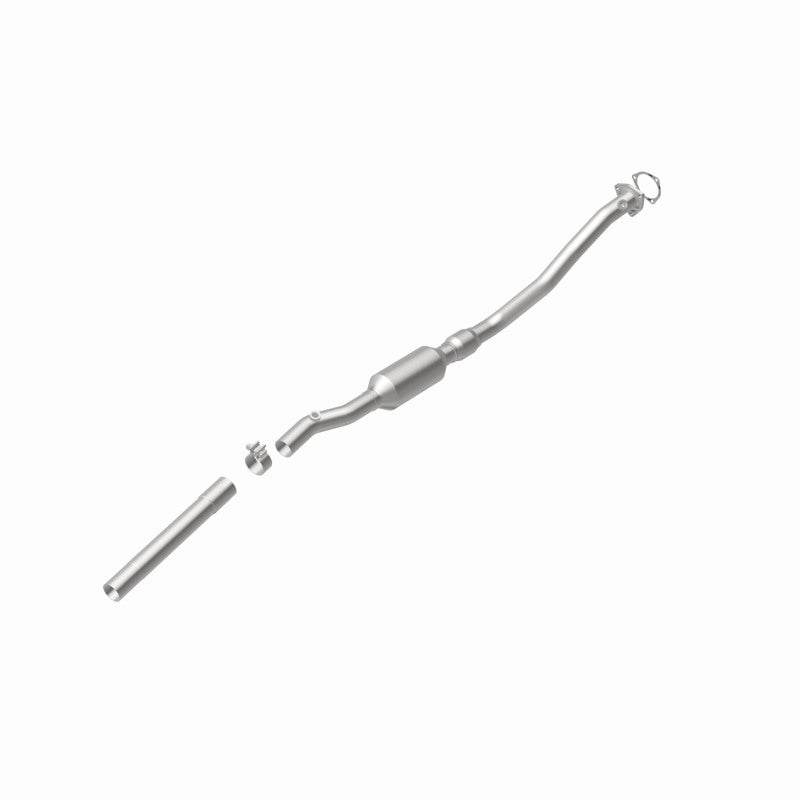 MagnaFlow 22963 hm grade direct-fit catalytic converter, rear view of the turntable spin