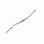 MagnaFlow 22963 hm grade direct-fit catalytic converter, rear view of the turntable spin