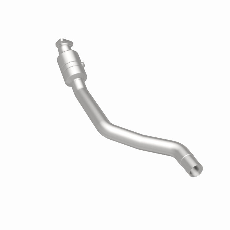 MagnaFlow 5461478 carb direct-fit catalytic converter, rear three-quarter view of the turntable spin