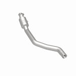 MagnaFlow 5461478 carb direct-fit catalytic converter, rear three-quarter view of the turntable spin