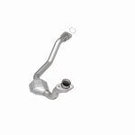 MagnaFlow 23311 hm grade direct-fit catalytic converter, opposite front three-quarter view of the turntable spin