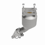 MagnaFlow 551129 carb direct-fit catalytic converter, side view of the turntable spin