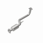 MagnaFlow 23621 epa direct-fit catalytic converter, rear view of the turntable spin