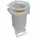 MagnaFlow 49299 oem grade direct-fit catalytic converter, side view of the turntable spin