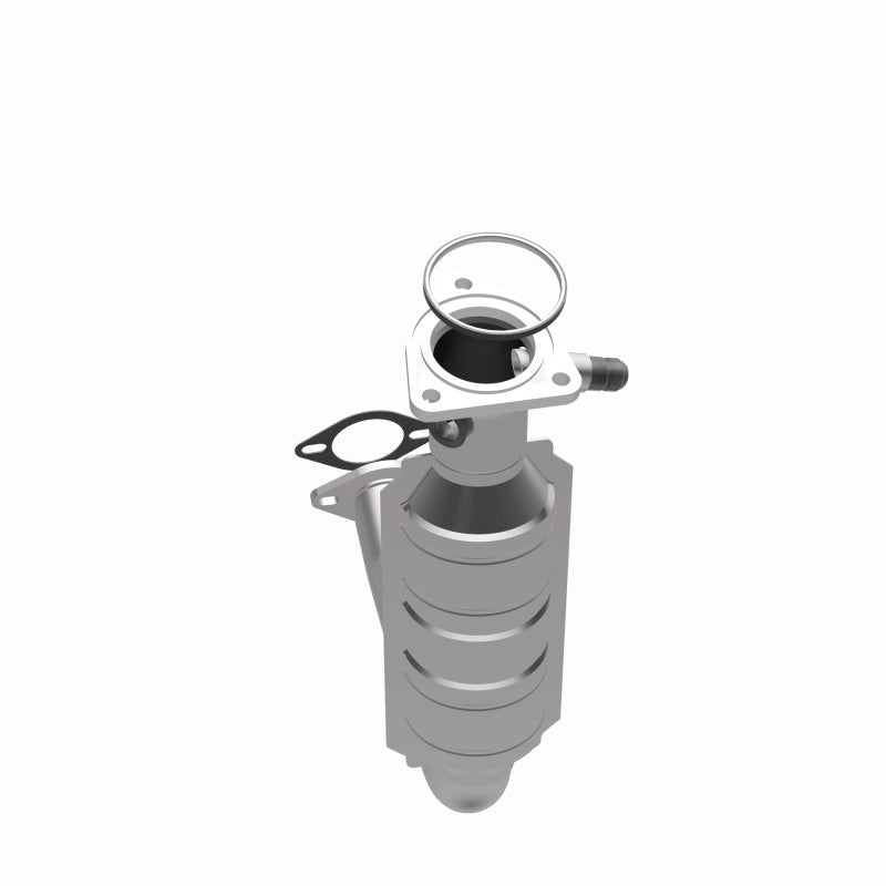 MagnaFlow 49230 oem grade direct-fit catalytic converter, opposite side view of the turntable spin