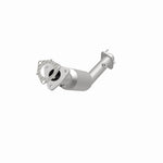 MagnaFlow 23489 hm grade direct-fit catalytic converter, opposite front three-quarter view of the turntable spin