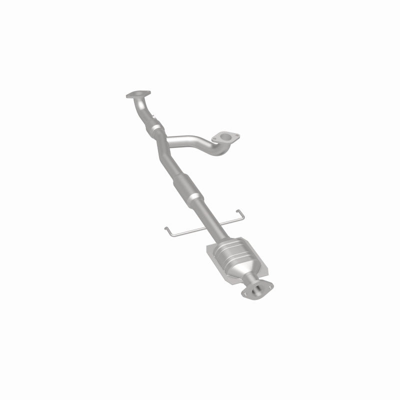 MagnaFlow 49453 oem grade direct-fit catalytic converter, rear three-quarter view of the turntable spin