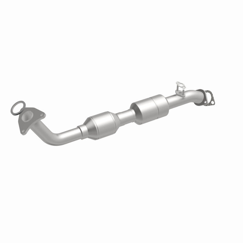 MagnaFlow 49422 oem grade direct-fit catalytic converter, front three-quarter view of the turntable spin