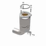 MagnaFlow 52014 oem grade direct-fit catalytic converter, opposite rear three-quarter view of the turntable spin