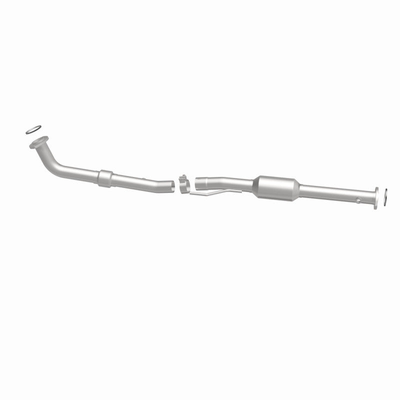 MagnaFlow 27303 hm grade direct-fit catalytic converter, side view of the turntable spin