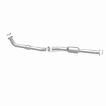 MagnaFlow 27303 hm grade direct-fit catalytic converter, side view of the turntable spin