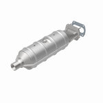 MagnaFlow 55213 epa direct-fit catalytic converter, rear view of the turntable spin