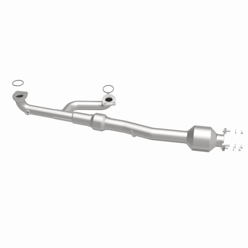 MagnaFlow 52027 oem grade direct-fit catalytic converter, side view of the turntable spin