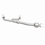 MagnaFlow 52027 oem grade direct-fit catalytic converter, side view of the turntable spin