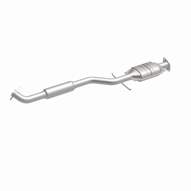 MagnaFlow 49862 oem grade direct-fit catalytic converter, front three-quarter view of the turntable spin