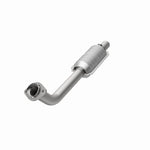 MagnaFlow 24430 hm grade direct-fit catalytic converter, opposite front three-quarter view of the turntable spin