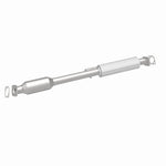 MagnaFlow 52820 oem grade direct-fit catalytic converter, rear three-quarter view of the turntable spin
