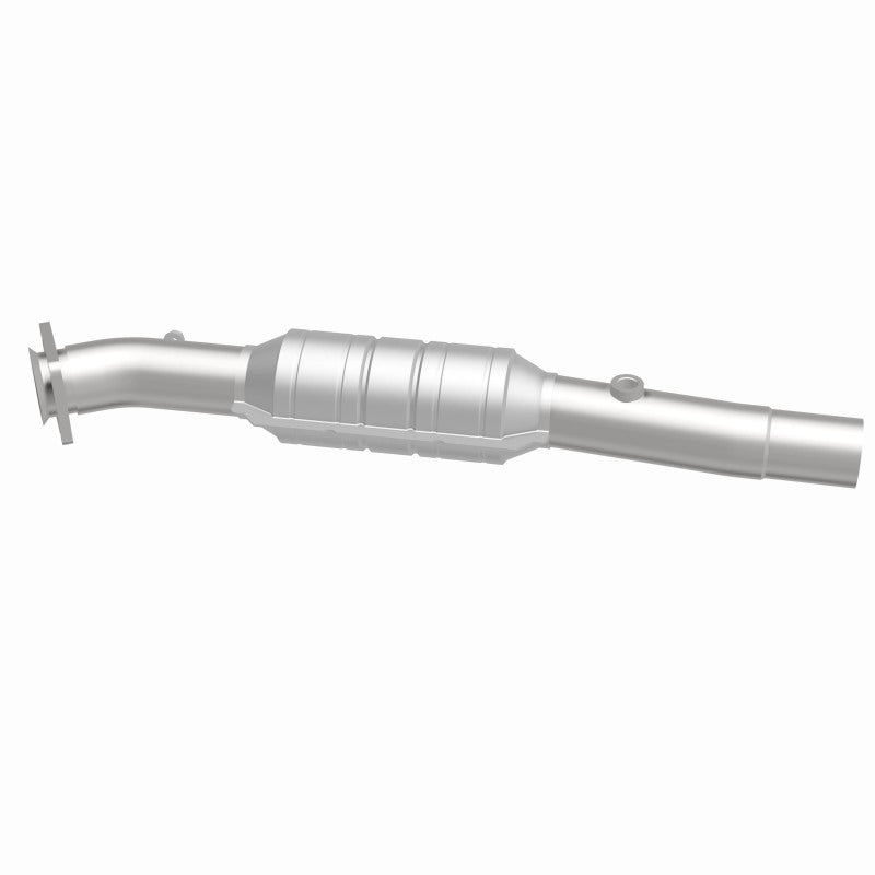 MagnaFlow 51084 oem grade direct-fit catalytic converter, side view of the turntable spin