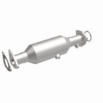 MagnaFlow 4451402 carb direct-fit catalytic converter, front three-quarter view of the turntable spin