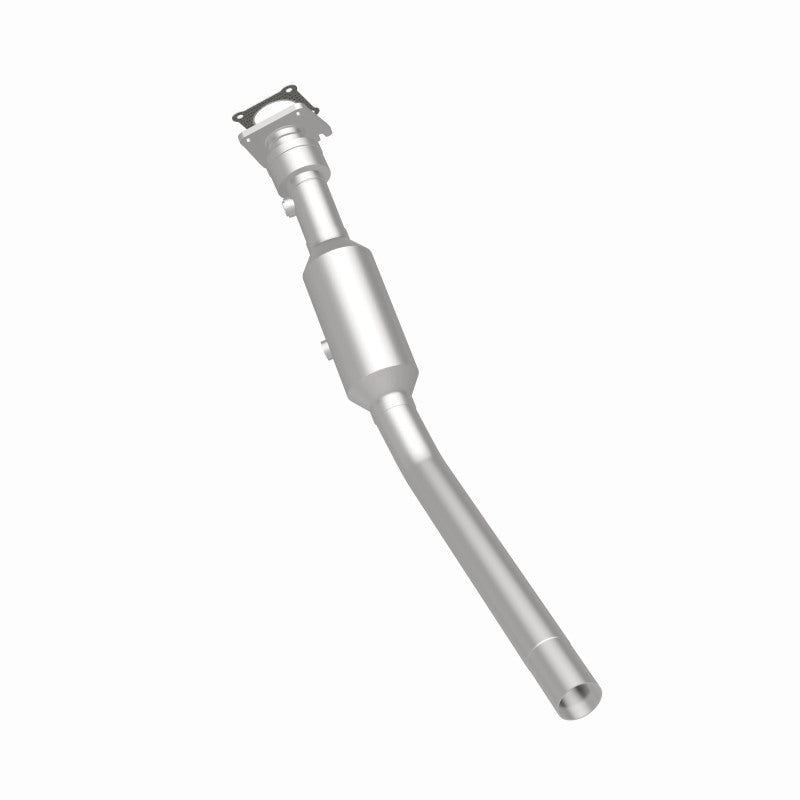 MagnaFlow 21-920 oem grade direct-fit catalytic converter, rear three-quarter view of the turntable spin