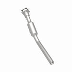 MagnaFlow 21-920 oem grade direct-fit catalytic converter, rear three-quarter view of the turntable spin