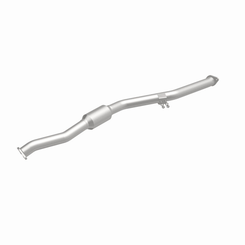 MagnaFlow 52621 oem grade direct-fit catalytic converter, front three-quarter view of the turntable spin