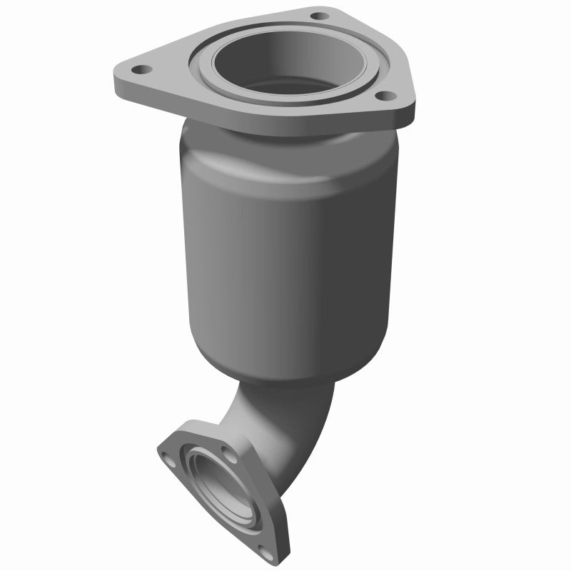 MagnaFlow 50818 hm grade direct-fit catalytic converter, rear view of the turntable spin