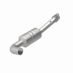 MagnaFlow 52591 oem grade direct-fit catalytic converter, rear view of the turntable spin