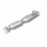 MagnaFlow 23386 epa direct-fit catalytic converter, rear view of the turntable spin