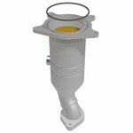 MagnaFlow 52232 oem grade direct-fit catalytic converter, side view of the turntable spin