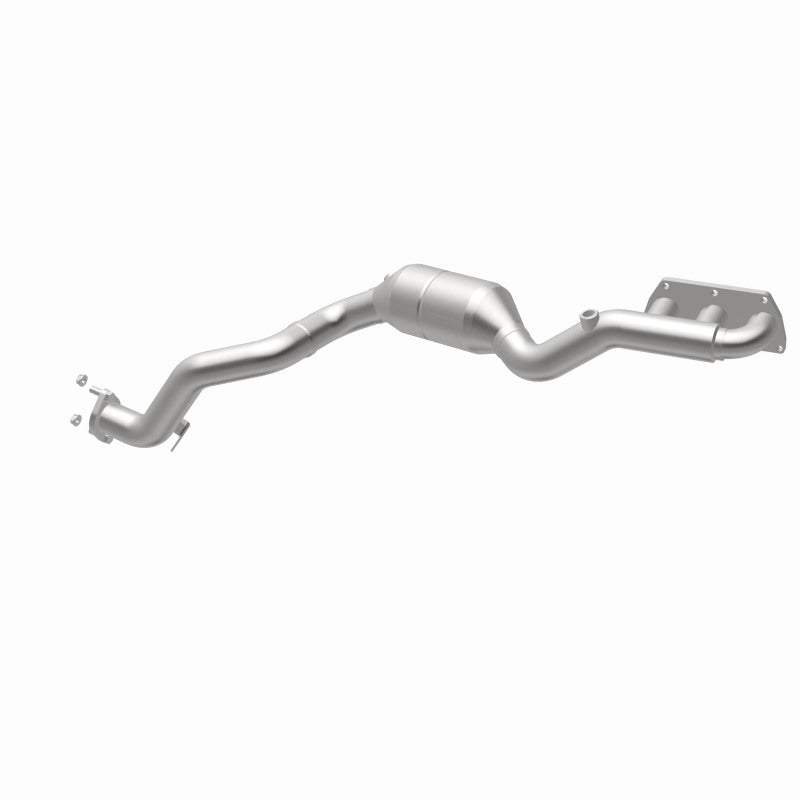 MagnaFlow 50798 hm grade manifold converter, opposite rear three-quarter view of the turntable spin