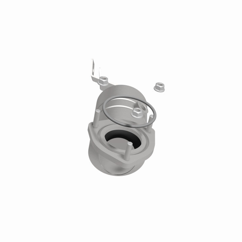 MagnaFlow 51430 oem grade direct-fit catalytic converter, side view of the turntable spin