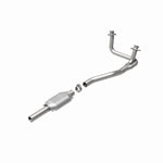 MagnaFlow 93314 epa direct-fit catalytic converter, rear view of the turntable spin