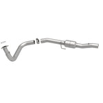 MagnaFlow 49643 oem grade direct-fit catalytic converter, side view of the turntable spin
